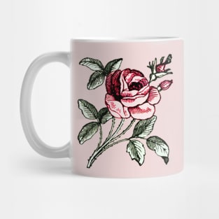 Shabby chic vintage rose Mug